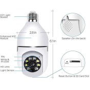 تصویر دوربین لامپی چرخشی v380 