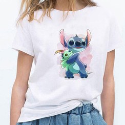تصویر تیشرت دخترانه طرح stitch04 T-shirt WOMAN stitch04