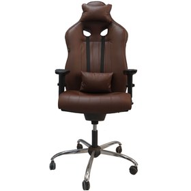 تصویر صندلی گیمینگ یا گیم Gaming مخصوص بازی بامو مدل G2021 چرم قهوه‌ای شیک و مدرن 