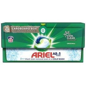 تصویر قرص ماشین لباسشویی ایتالیایی آریل ARIEL - All In One بسته 25 عددی 