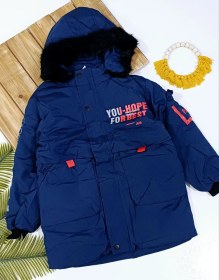 تصویر کاپشن پسرانه بارانی کتان 