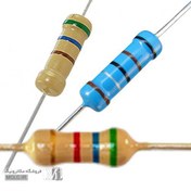 تصویر مقاومت 100 کیلو اهم 2 وات 5 درصد RESISTOR DIP 100K 2W