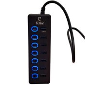 تصویر هاب 7 پورت انزو مدل UH-70A ا ENZO UH-70A Seven-Port USB 3.0 Hub ENZO UH-70A Seven-Port USB 3.0 Hub