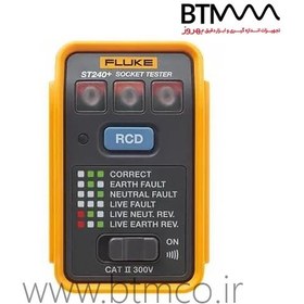 تصویر مشخصات فنی تستر پریز RCD مدل Fluke ST240 : 