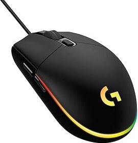 تصویر Logitech G203 2nd Gen Wired Mouse Mouse ، 8000 DPI ، رنگین کمان جلوه نوری LightSync RGB ، 6 دکمه قابل برنامه ریزی ، حافظه روی صفحه ، نقشه برداری از صفحه ، رایانه شخصی/MAC و لپ تاپ - سیاه Logitech G203 2nd Gen Wired Gaming Mouse, 8,000 DPI, Rainbow Optical Effect LIGHTSYNC RGB, 6 Programmable Buttons, On-Board Memory, Screen Mapping, PC/Mac Computer and Laptop Compatible - Black