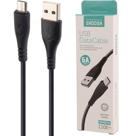 تصویر کابل میکرو یو اس بی فست شارژ Shoosh SH401A 5A 1.1m Shoosh SH401A 5A 1.1m Micro Usb Charging Cable