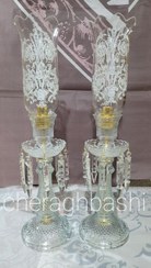 تصویر شمعدان رومیزی باکارات طرح پایه میخی 