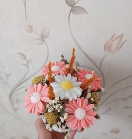 تصویر گلدان شمع بابونه 