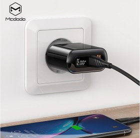 تصویر کلگی فست شارژ Mcdodo CH-7170 2Port 3A QC3 PD 18W Mcdodo CH-7170 18W PD+QC3.0 2Port Fast Wall Charger