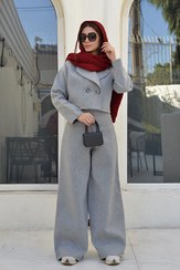 تصویر کت و شلوار فوتر رنگ طوسی کد (7126) gray footer suit