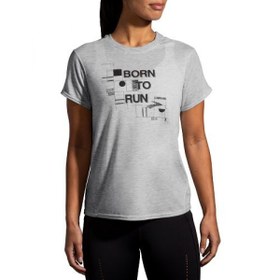 تصویر تیشرت آستین کوتاه بروکس 221600084 brooks distance graphic short sleeve