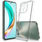 تصویر قاب گوشی آنر X8A مدل شفاف ژله ای 