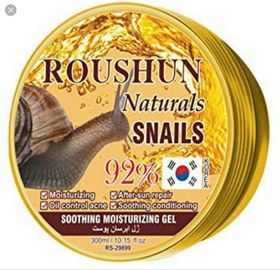 تصویر ژل‌آبرسان صورت حلزون 92%روشونROUSHUN NATURAL SNAIL 