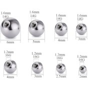 تصویر پیچ یدکی پشت پیرسینگ2387 