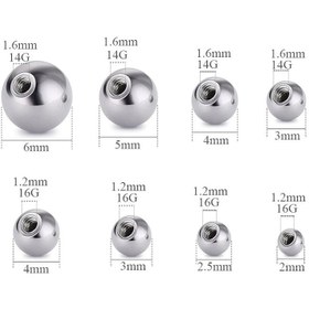 تصویر پیچ یدکی پشت پیرسینگ2387 