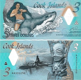 تصویر اسکناس 3 دلار کوک 