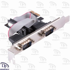 تصویر کارت RS232 ( سریال ) اسلات PCI-E موس چیپ 