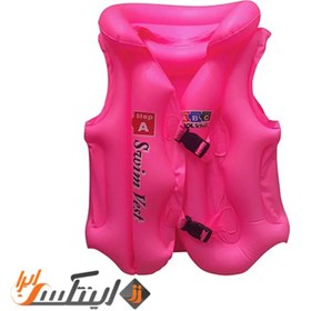 تصویر جلیقه شنا بادی 6 تا 12 سال صورتی swim vest A Pink