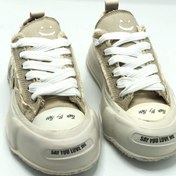 تصویر کتونی مردانه آل استار کرم رویه کتان درجه یک دور دوخت - ۴۱ All star