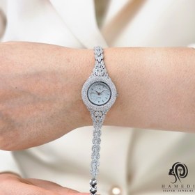 تصویر ست ساعت و دستبند نقره زنانه مدل SWB9 