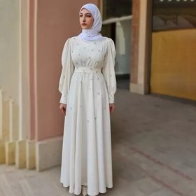 تصویر ست لباس عقد محضری با چادر-ست عقد با حجاب جدید 