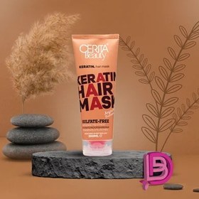 تصویر ماسک مو مناسب مو کراتین شده نیاز به آبکشی (فاقد سولفات) حجم 200 میل سریتا Cerita Keratin Hair Mask 200 ml 