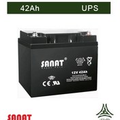 تصویر باتری یو پی اس 12 ولت 42 آمپر صنعت ا Sannat HRA12-42 VRLA Battery Sannat HRA12-42 VRLA Battery