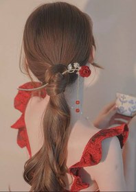 تصویر کانزاشی رز قرمز 