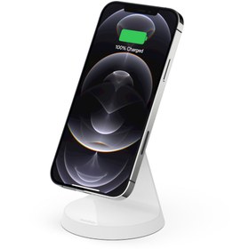 تصویر داک شارژر بی سیم بلکین مدل WIB003vfWH Boost Charge Belki WIB003vfWH Boost Charge Magnetic Wireless Charger Stand