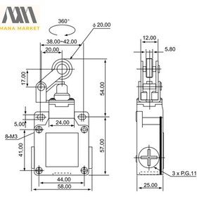تصویر میکروسوئیچ یک طرفه CNTD مدل CSA-012 CNTD Limit switch CSA-012