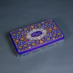 تصویر مسقطی ترکیبی جعبه فلزی هفت رنگ ترنج لارستان - 750 گرم 