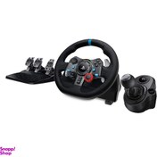 تصویر فرمان بازی لاجیتک مدل G29 همراه با دسته دنده Driving Force Shifter 