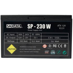 تصویر منبع تغذیه سادیتا مدل SP-230 Plus توان 230 وات SADATA SP-230 Plus 230W Power Supply