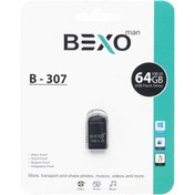 تصویر BEXO B-307 USB2.0 Flash Memory - 64GB (گارانتی داده پردازی آواتک) مشکی 