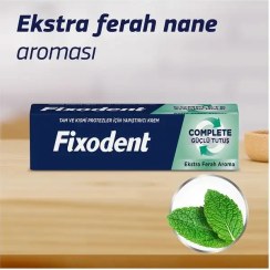 تصویر چسب دندان مصنوعی فیکسودنت Fixodent با طعم نعناع ملایم حجم 47 گرم 