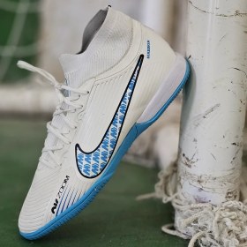 تصویر کفش سالنی مدل نایک ایرزوم رنگ سفید مخصوص فوتسال 