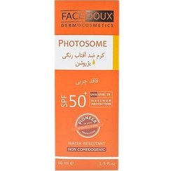 تصویر (فیس دوکس)ضدآفتاب بژ روشنFaceDoux Photosome Oil Free Tinted SunScreen Cream 