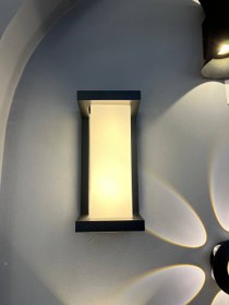 تصویر چراغ دیواری تمام نور بدنه آلومینیومی ضد آب 