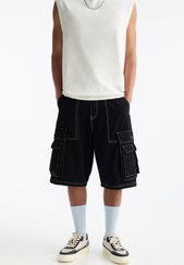 تصویر شورت و شلوارک مردانه پول اند بیر Pull & Bear اورجینال 3694504 