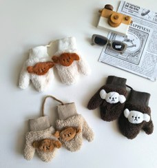 تصویر دستکش پشمی کودک هاپو 