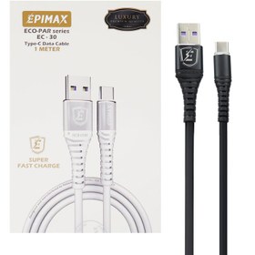 تصویر کابل تایپ سی فست شارژ Epimax EC-30 5A 1m ا Epimax EC-30 5A Type-C 1m Type-C Data Cable Epimax EC-30 5A Type-C 1m Type-C Data Cable