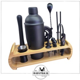 تصویر ست بارسرد مشکی ۱۶ تکه 