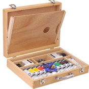 تصویر ست رنگ روغن ۱۰ رنگ ونگوگ با جعبه چوبی 