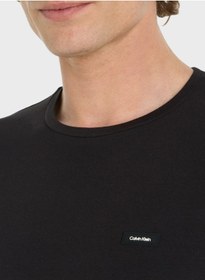 تصویر تیشرت گردن گرد لوگو برند Calvin Klein Logo Crew Neck T-Shirt