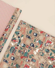 تصویر 3 برگ کاغذکادو لینن_1367 