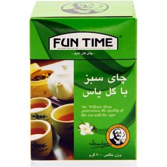 تصویر چای سبز با گل یاس فان تایم- fun time 