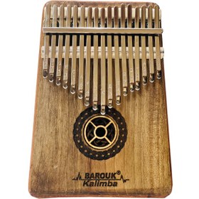 تصویر کالیمبا دست ساز باروک طرح چهار بعدی چوب گردو 