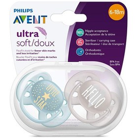 تصویر پستانک فیلیپس ultrasoft اونت 6-18 ماهگی 