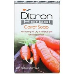 تصویر صابون هویج دیترون مناسب پوست های خشک و حساس ۱۲۵ گرم Ditron Carrot Soap 125 g