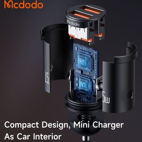 تصویر شارژر فندکی 15.5 وات مک دودو مدل CC-295 Mcdodo CC-295W car charger